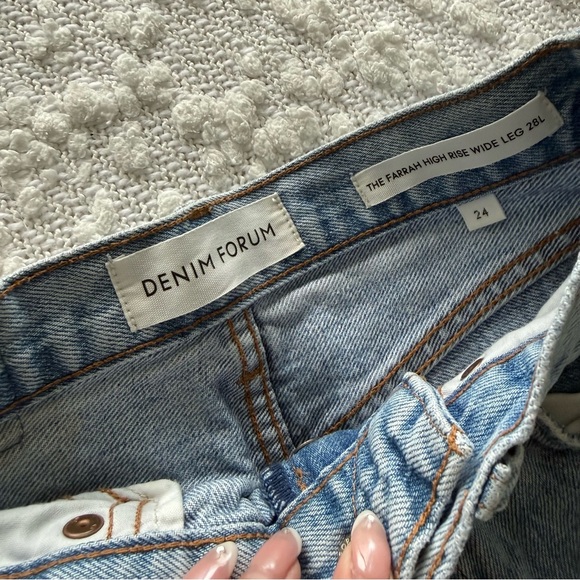 ARITZIA denim forum Farrah high rise wide leg jean - Picture 3 of 5